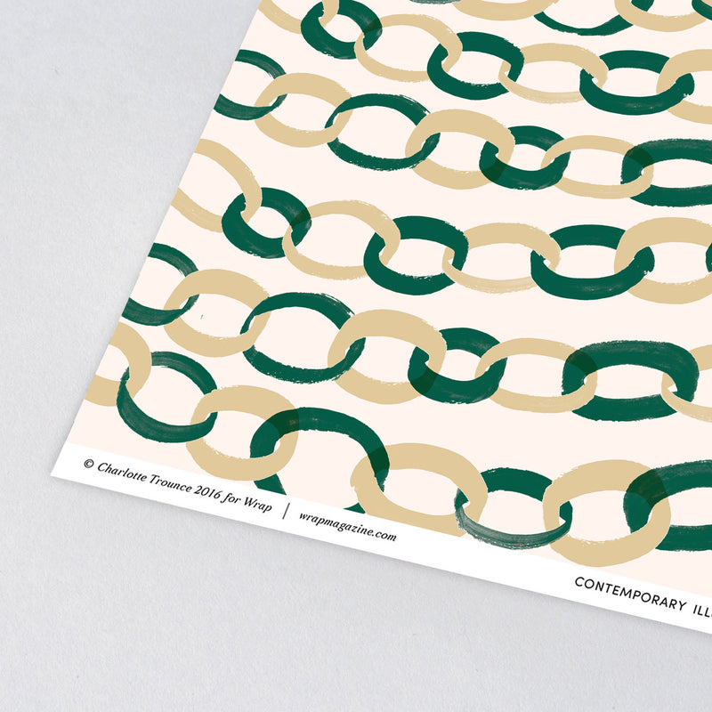 Paper Chains Wrap Paper Sheet (Pick Up Only)