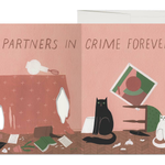 Cat Crimes Love Card