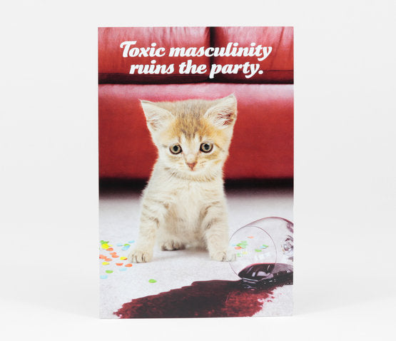 Sean Tejaratchi - Toxic Masculinity Ruins The Party Postcard